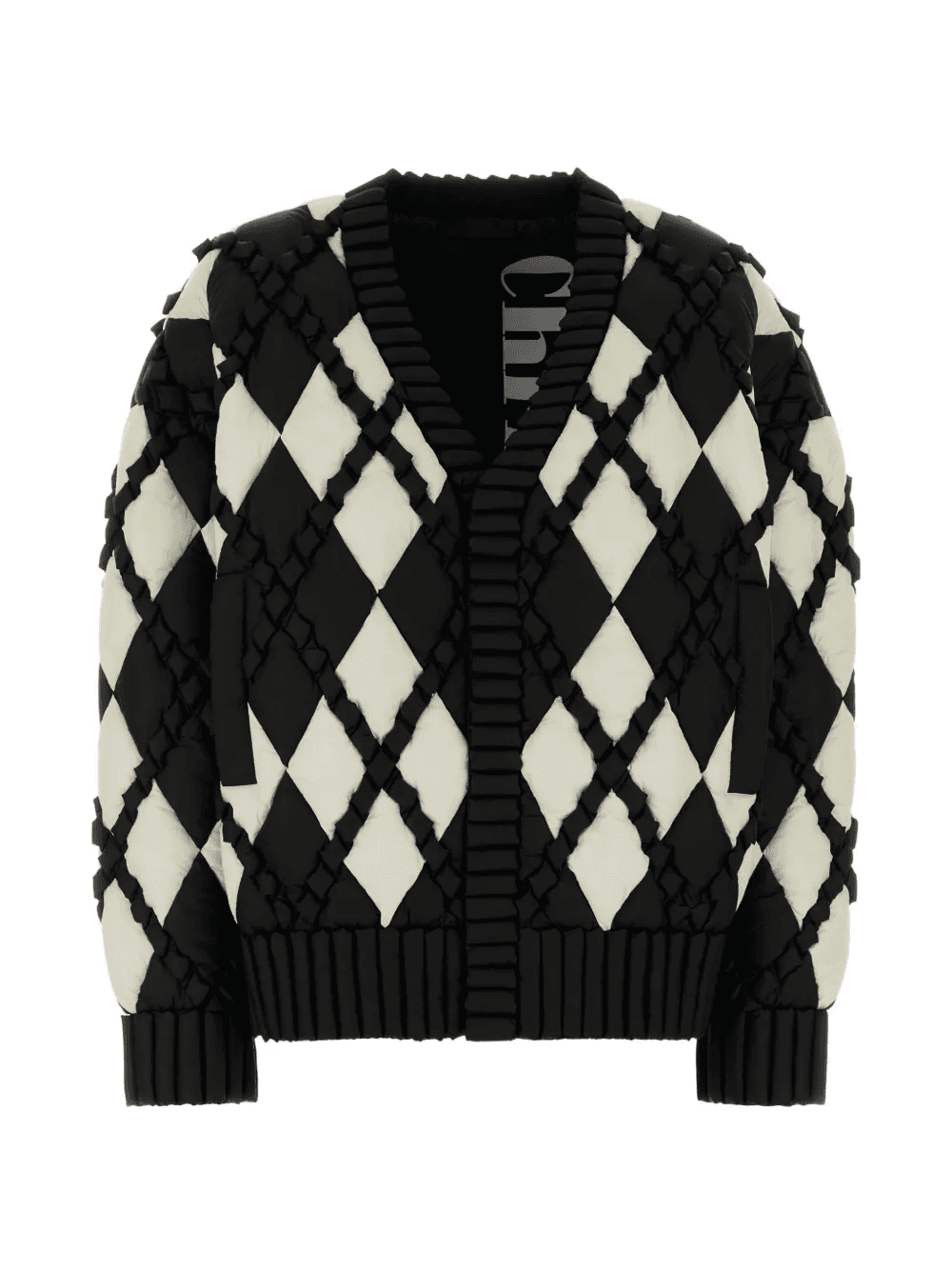 two-tone puffer jacket - Image 1