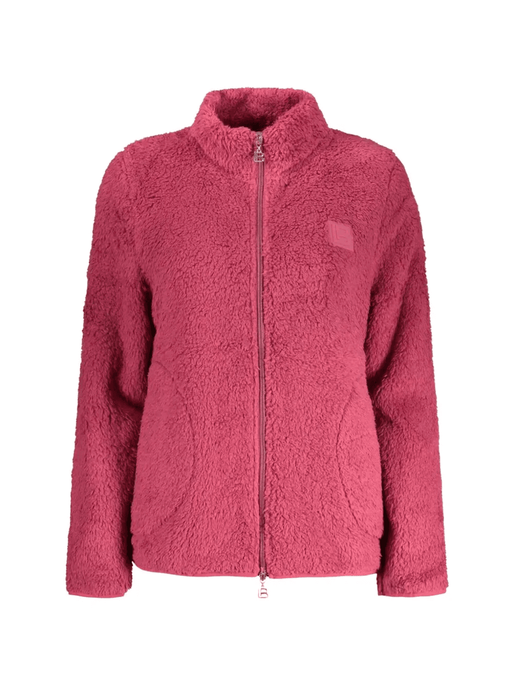 fleece-texture zip-up sweatshirt - Image 1