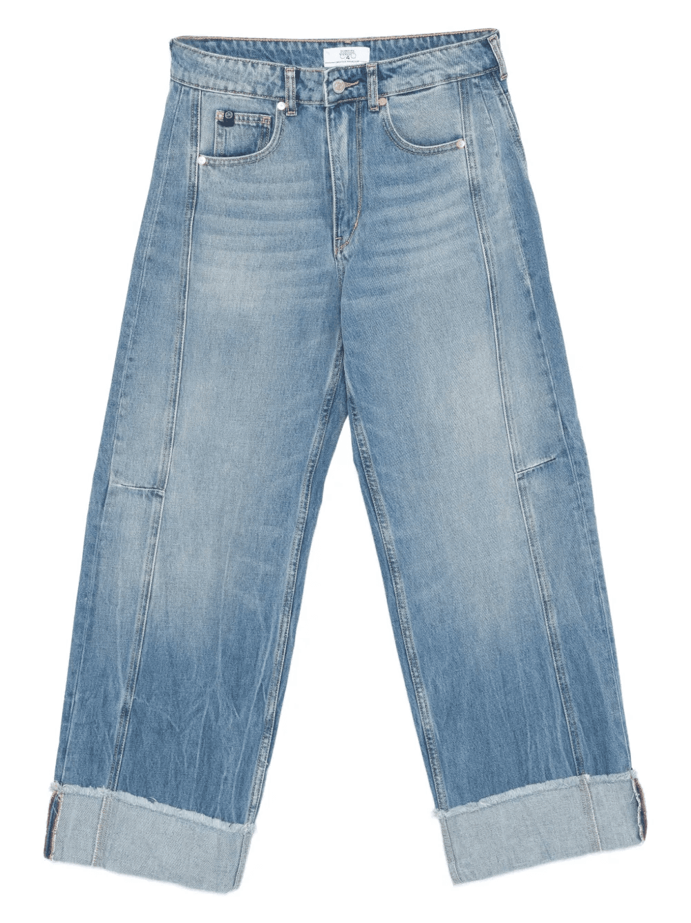 cuffed straight-leg jeans - Image 1