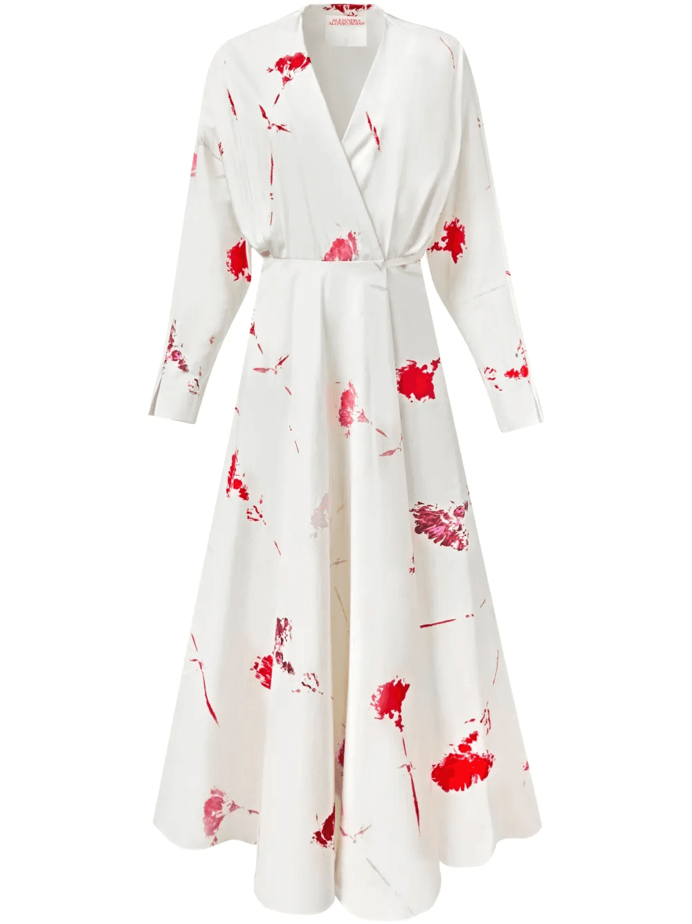 cotton wrap dress - Image 1