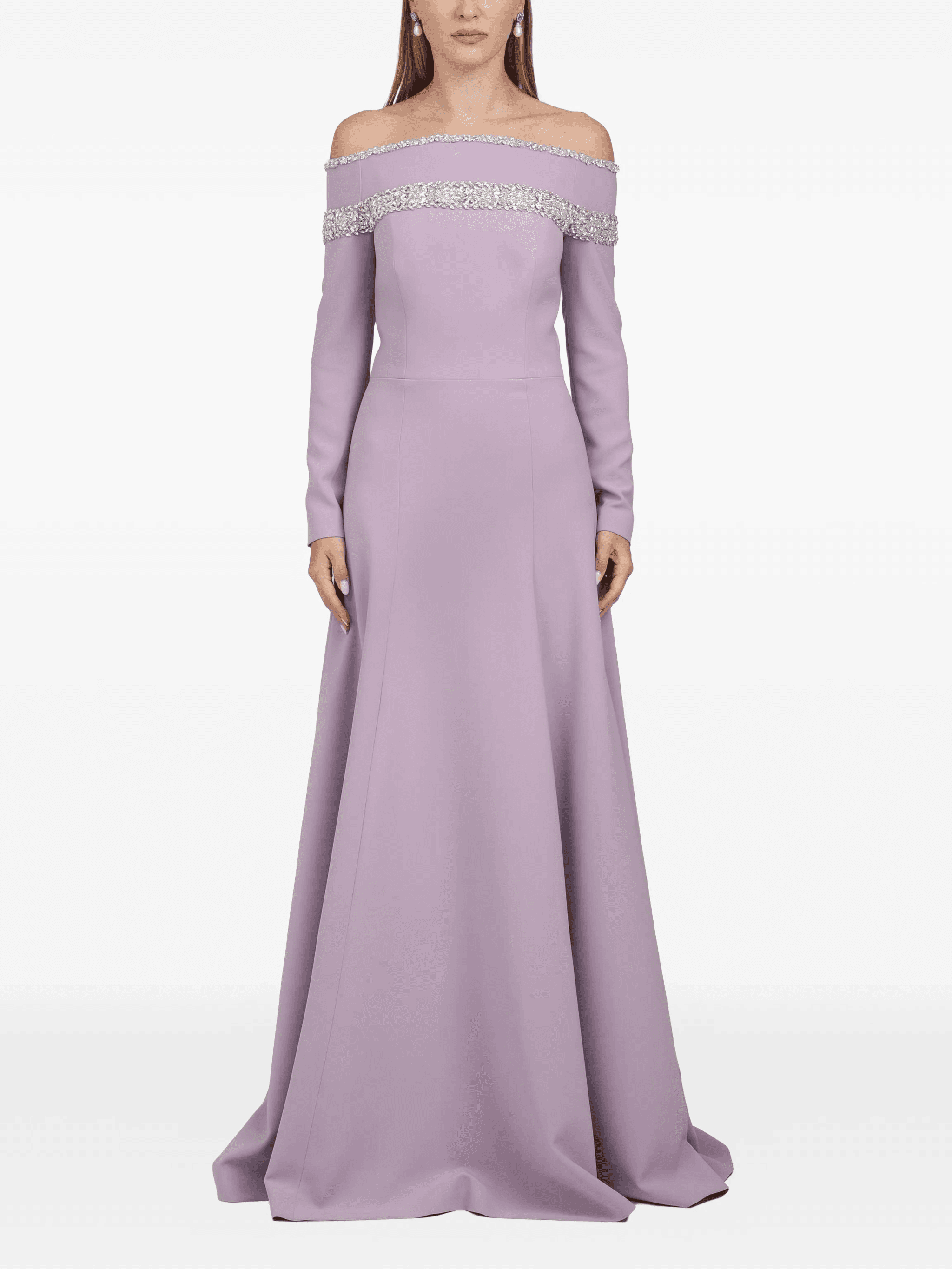 off-shoulder maxi dress - Image 1