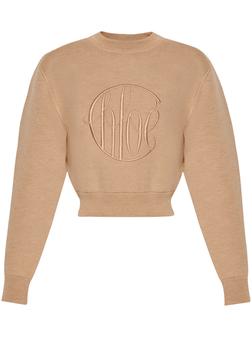 embroidered-logo wool jumper - Image 1