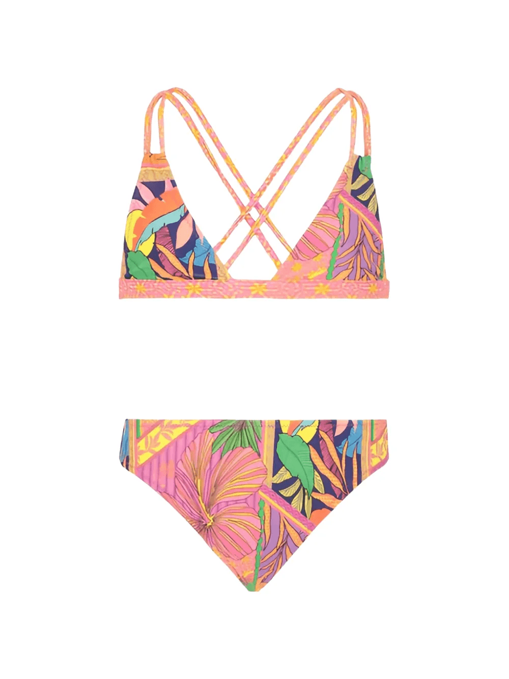 floral-print triangle bikini - Image 1