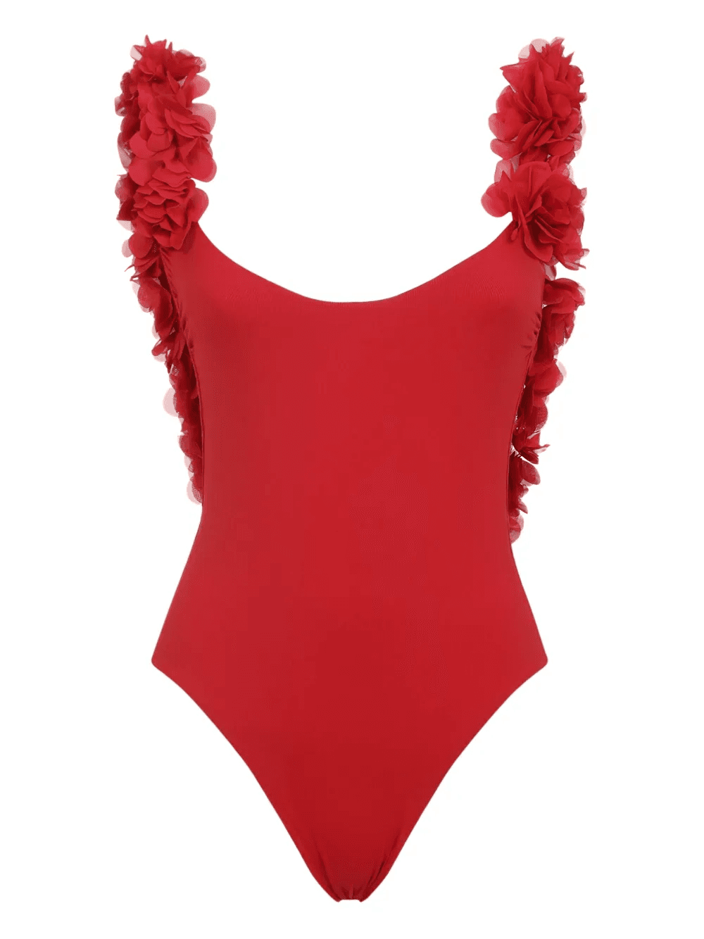flower-embellished swimsuit - Image 1