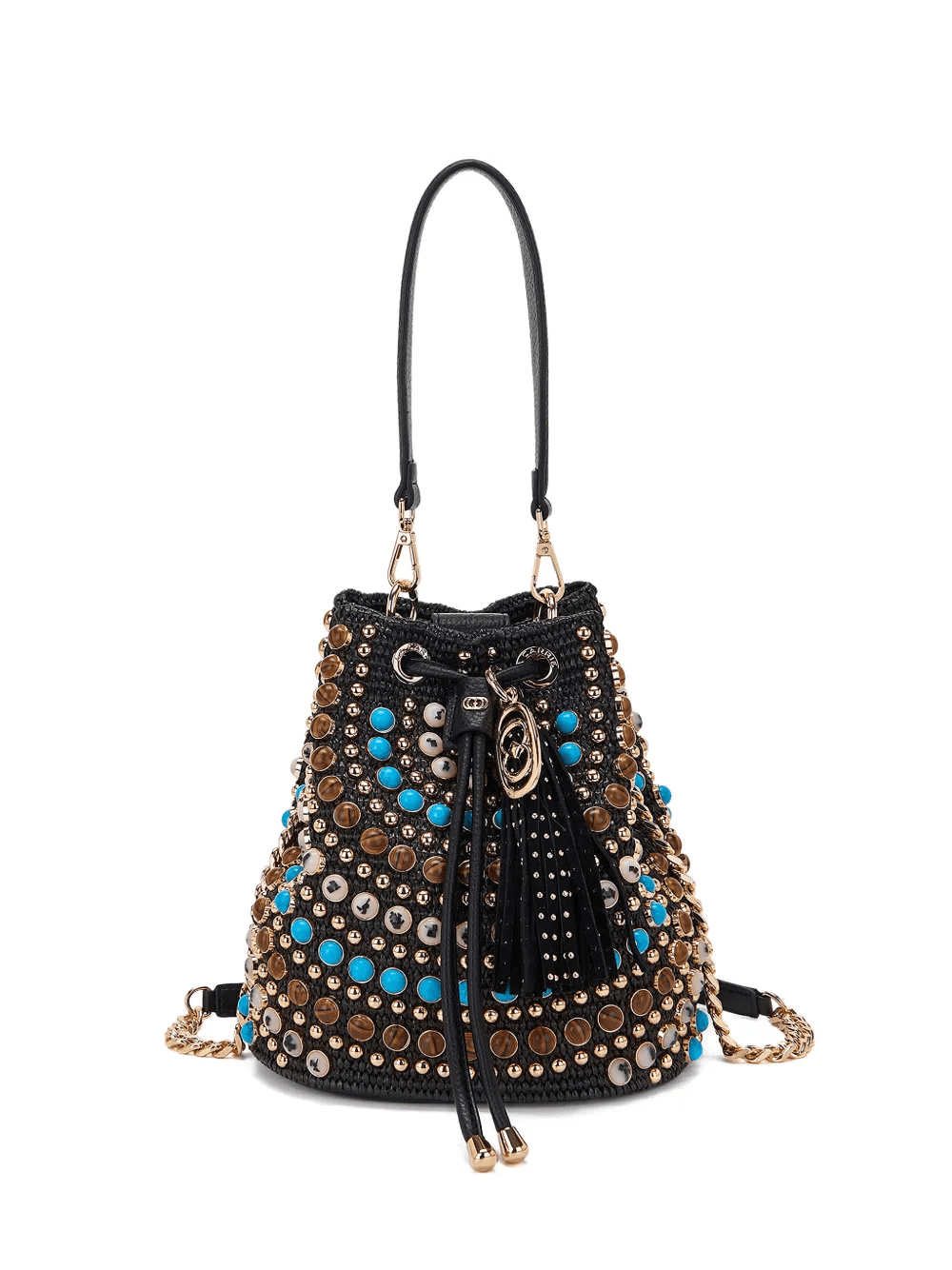 Andromeda beaded bucket bag - Image 1