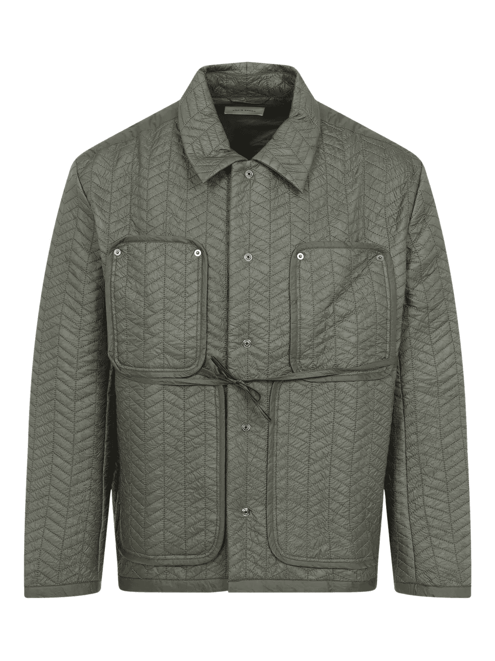cotton-blend shirt jacket - Image 1