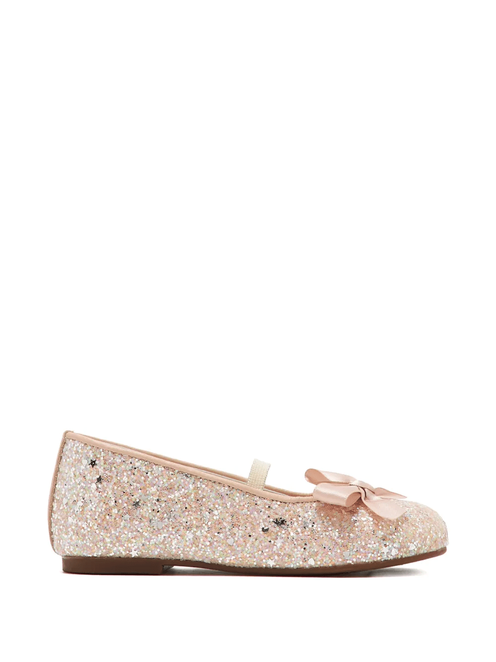 glitter bow ballerinas - Image 1