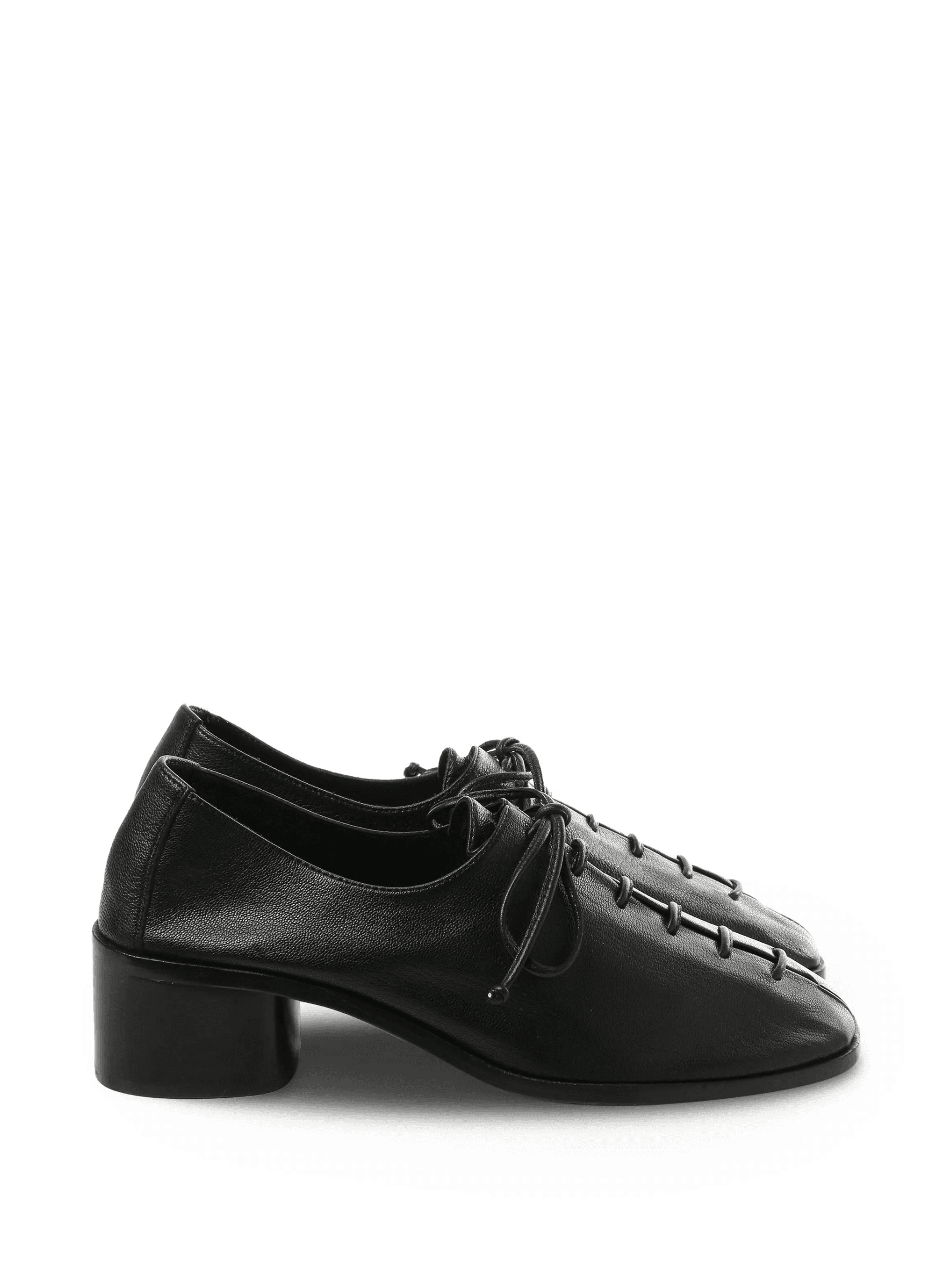 lace-up block-heel pumps - Image 1