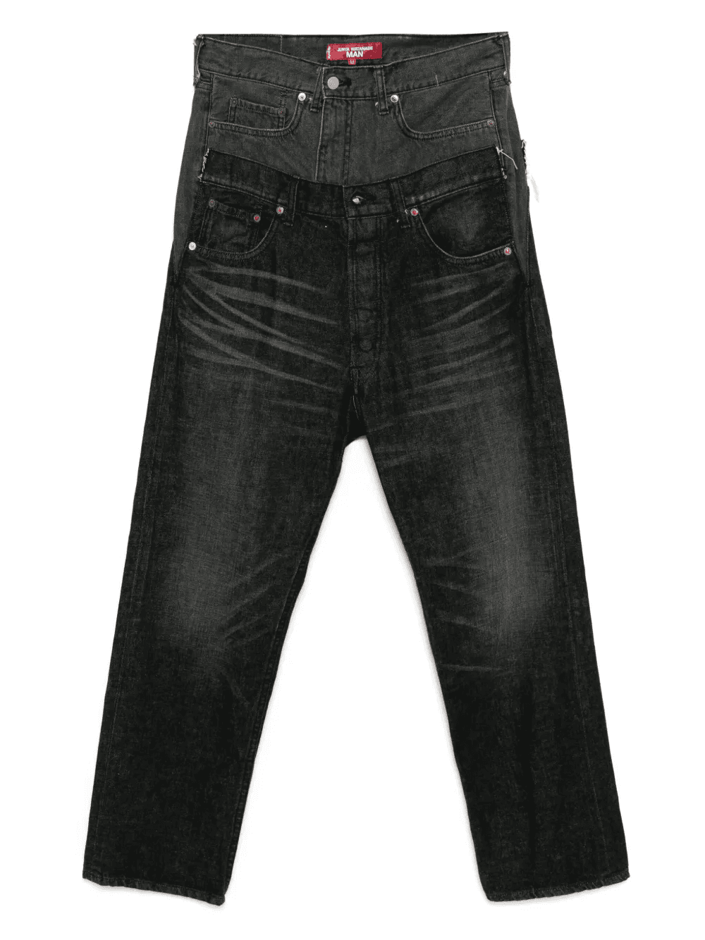 patchwork panelled jeans - Image 1