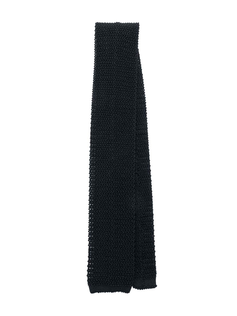 square-tip knitted silk tie - Image 1