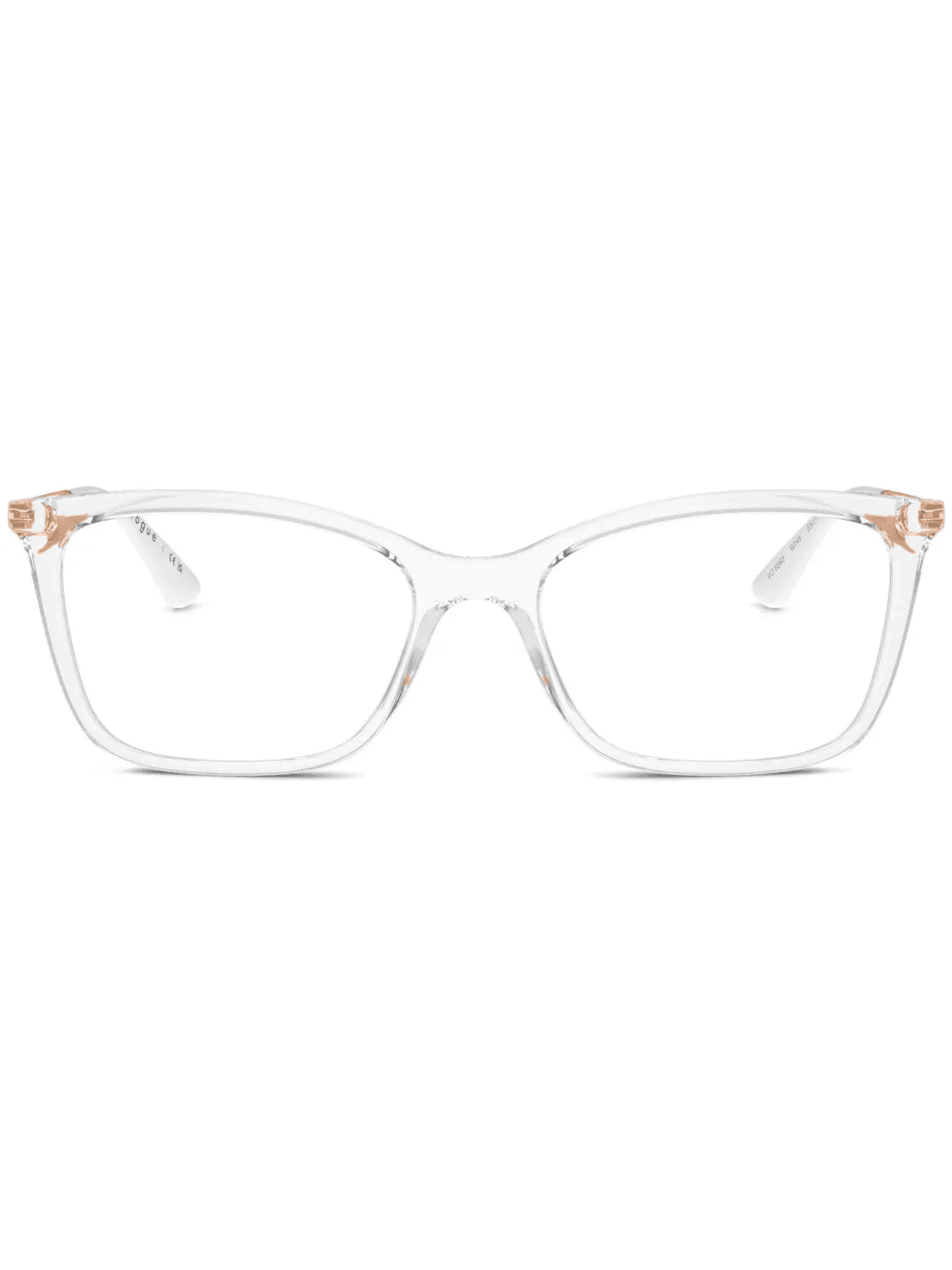 two-tone square-frame glasses - Image 1
