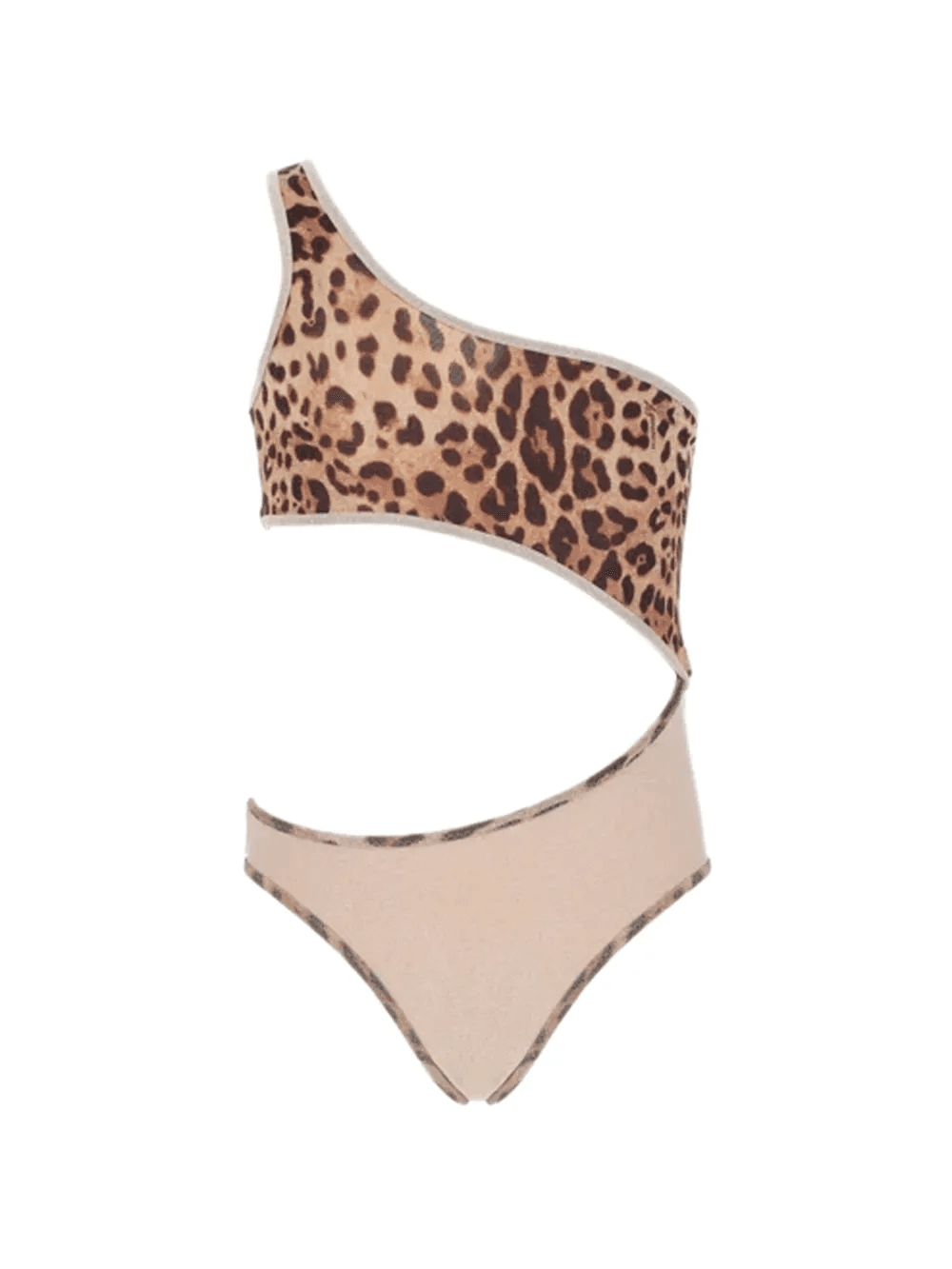 leopard-print cut-out swimsuit - Image 1