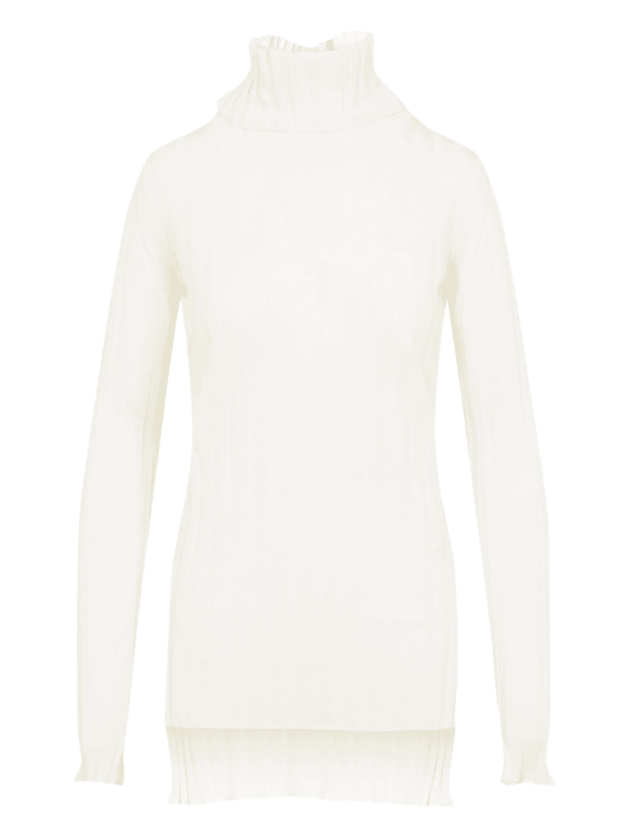 ribbed turtleneck midi dress - Image 1