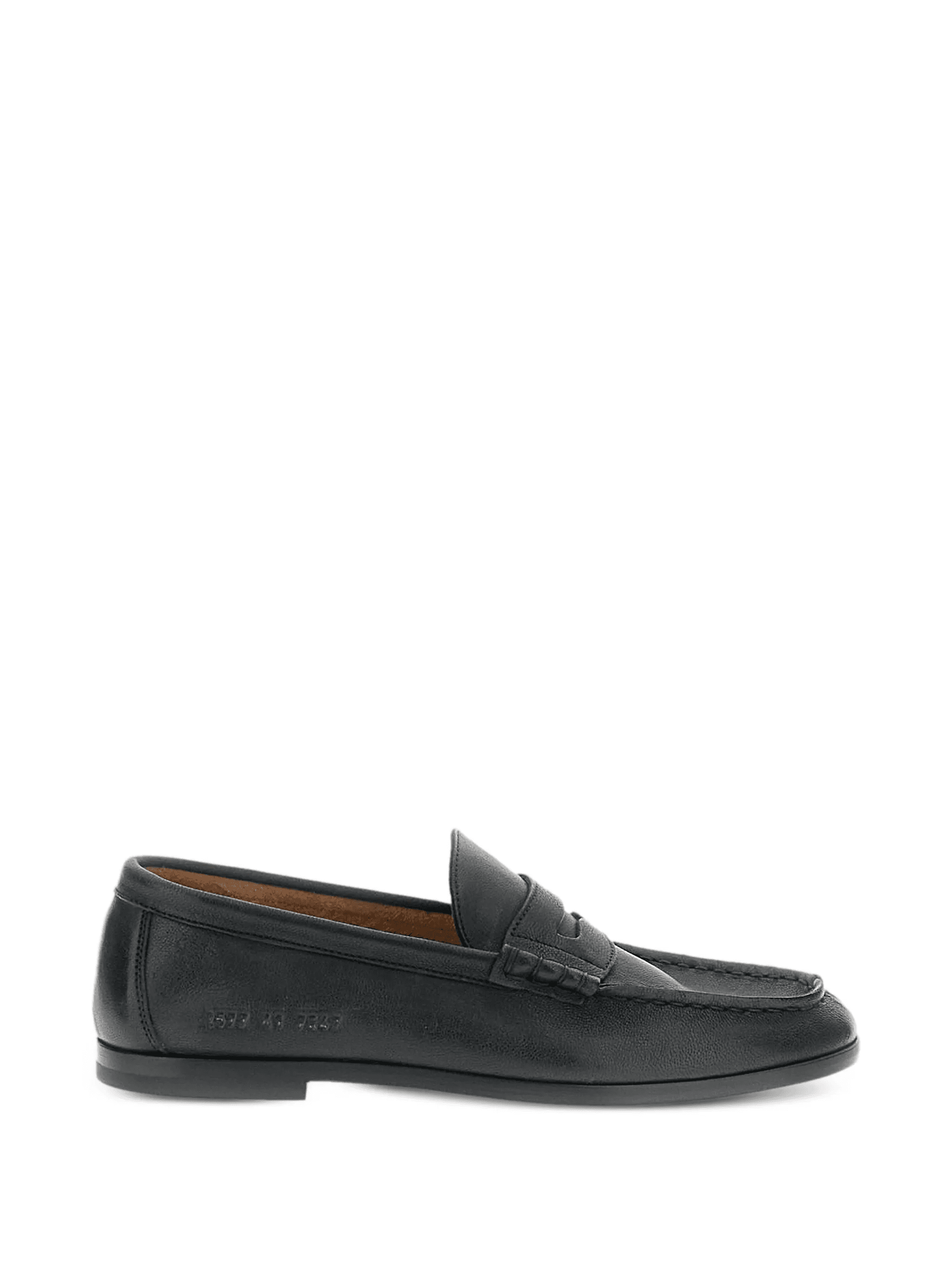 strap leather loafers - Image 1