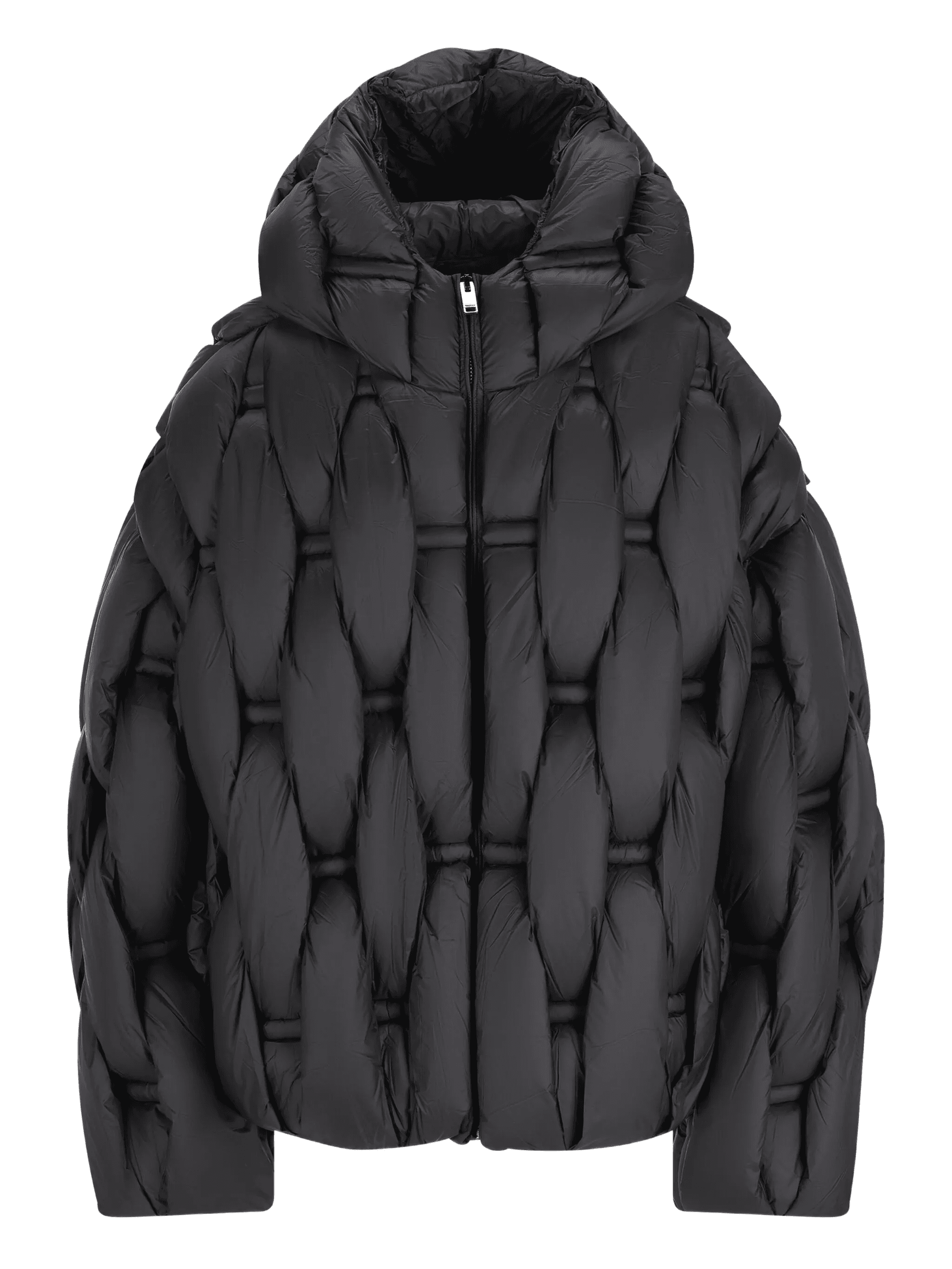 hooded quilted jacket - Image 1