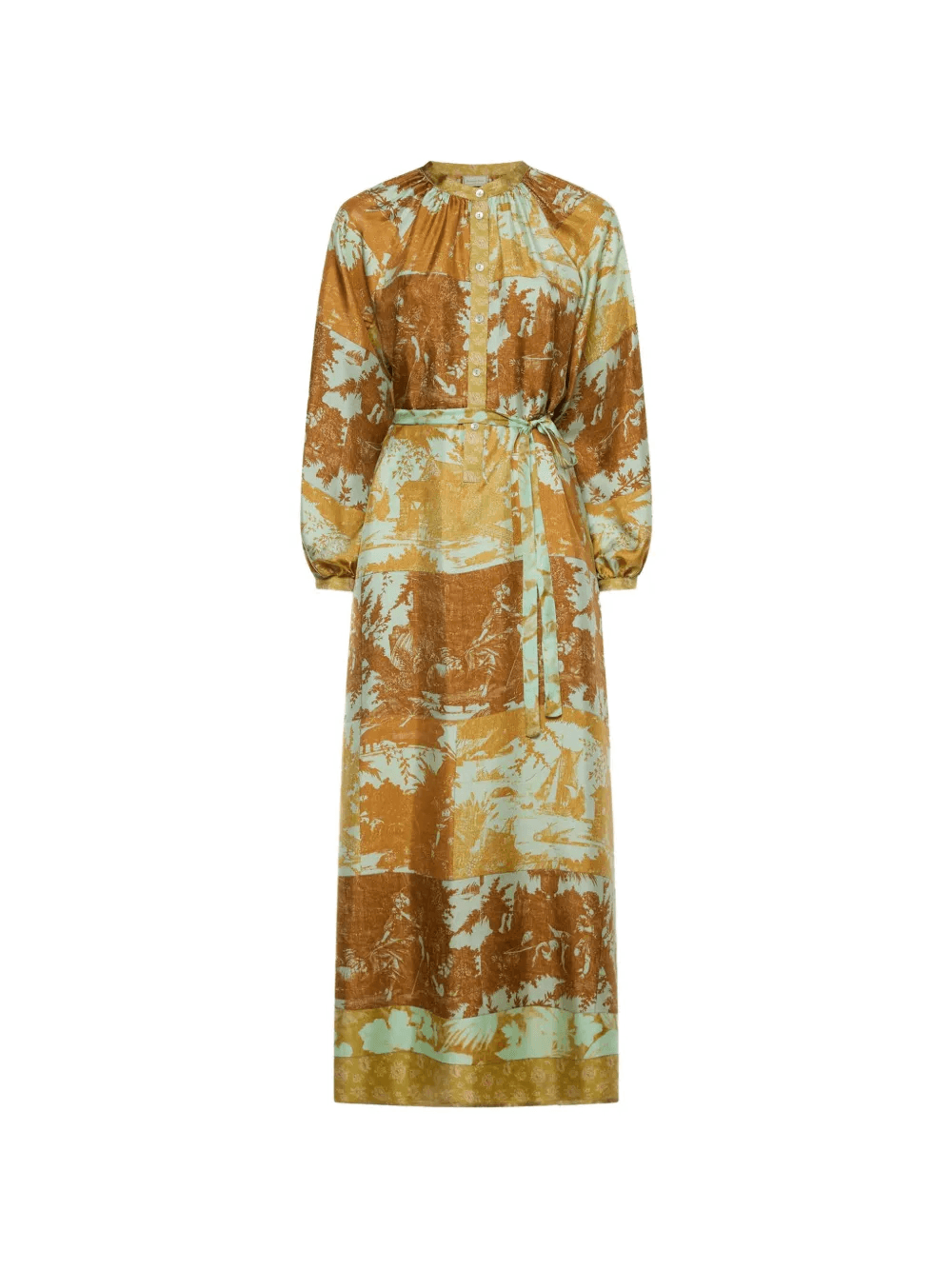 Aloe belted floral-print maxi dress - Image 1