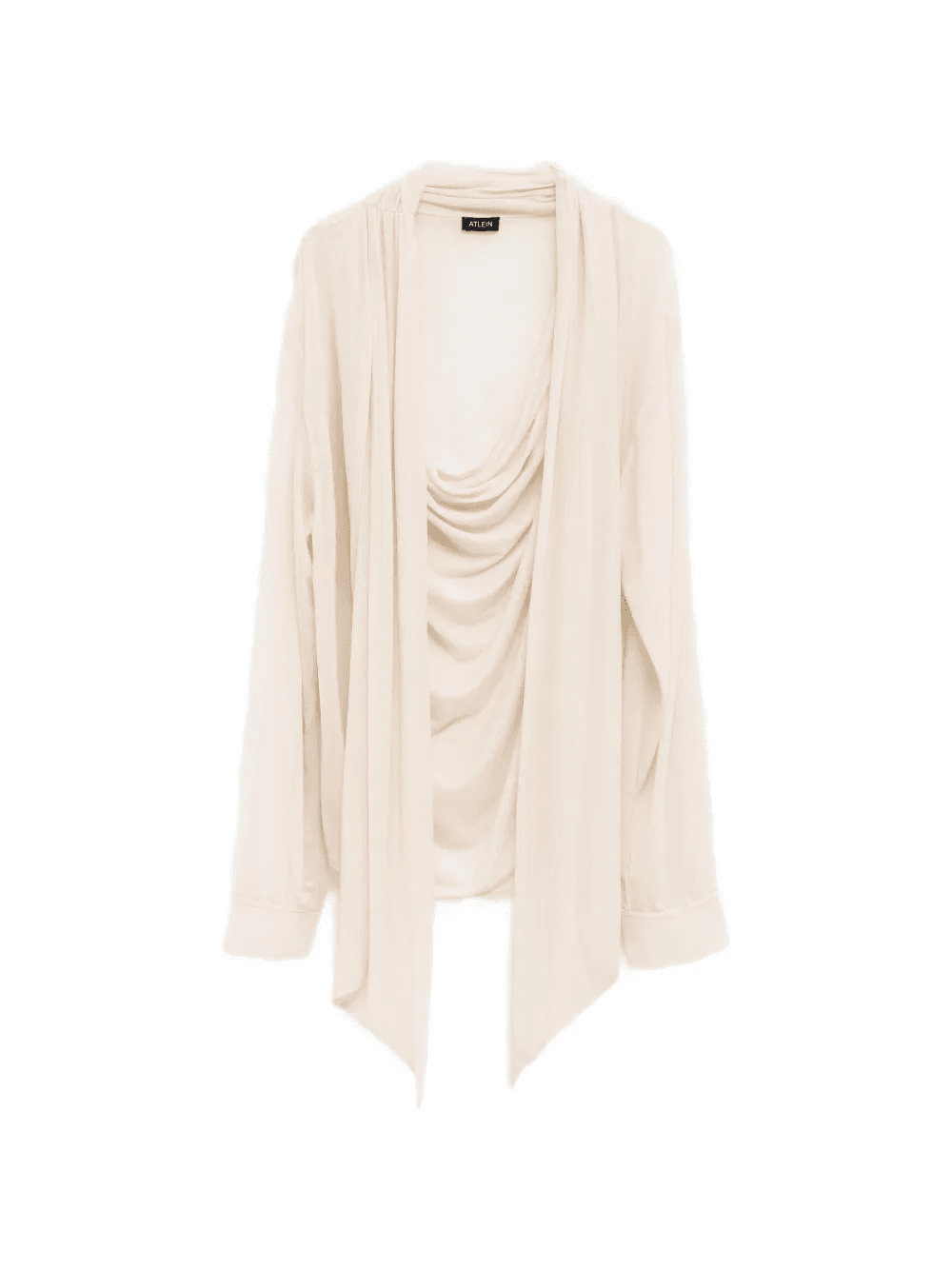 draped open blouse - Image 1