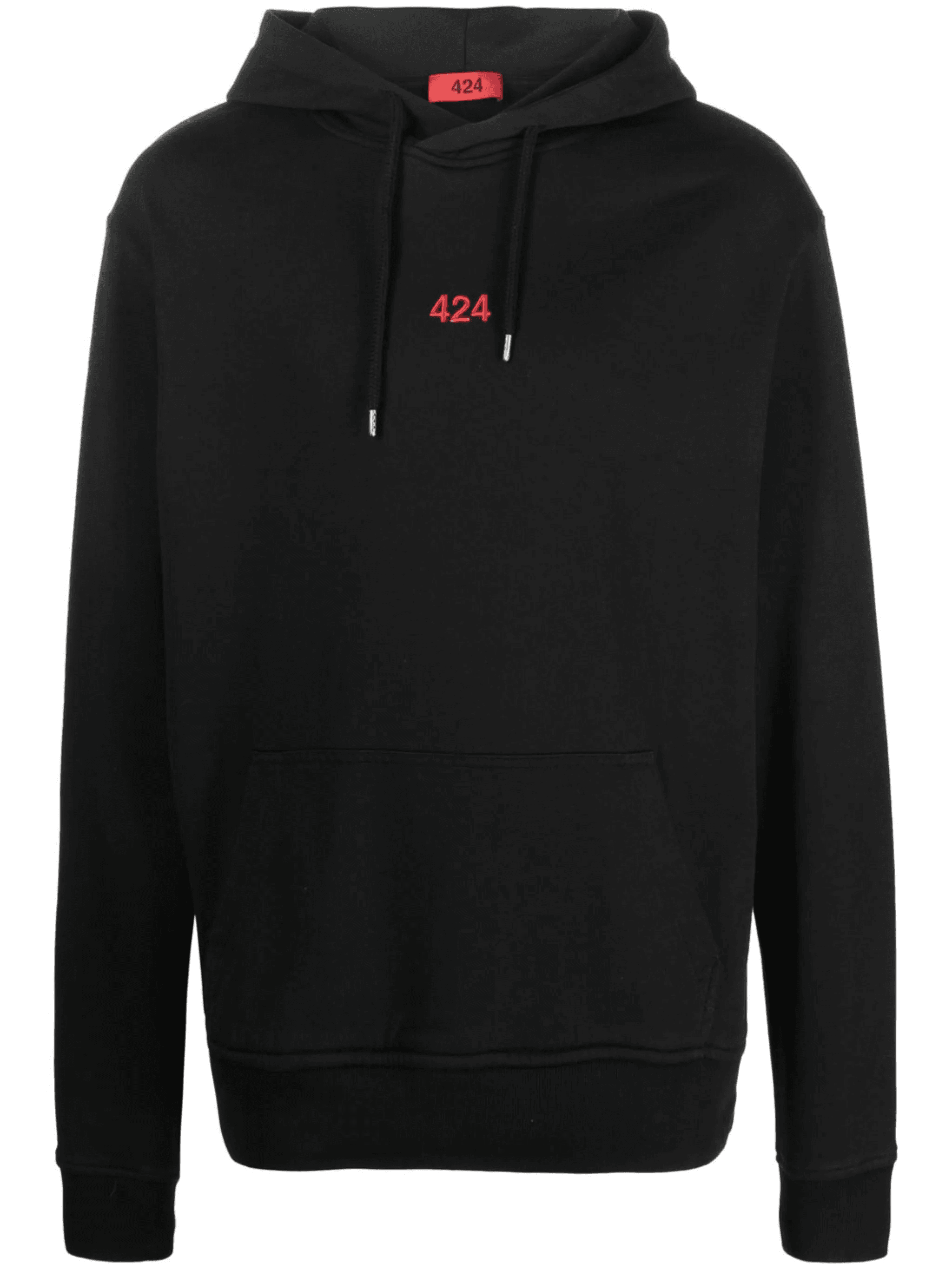 logo-embroidered drawstring hoodie - Image 1