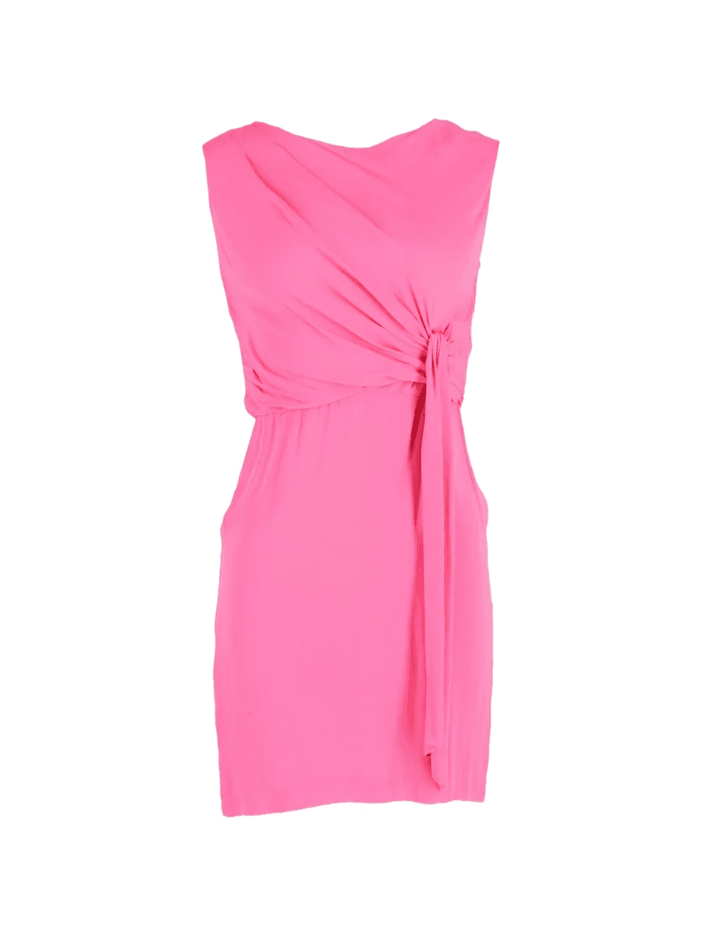 front-tie draped mini dress - Image 1