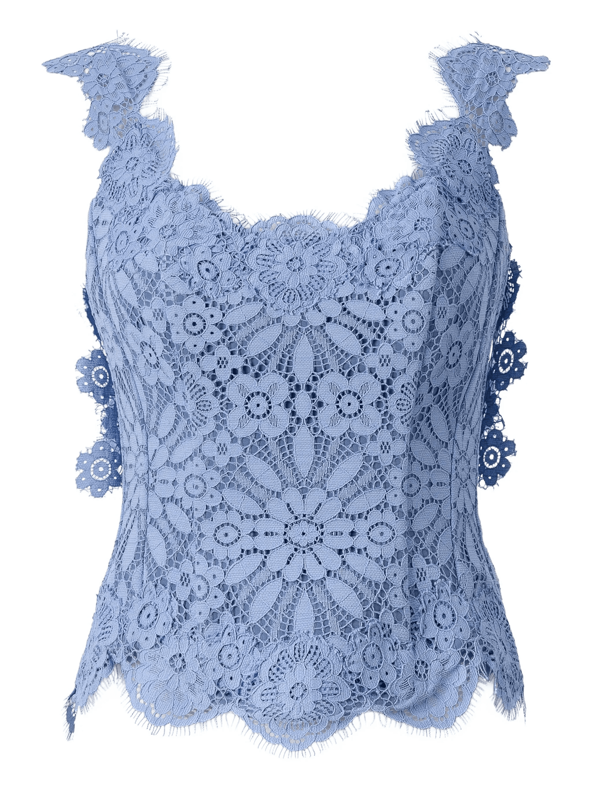 lace-trimmed corset top - Image 1