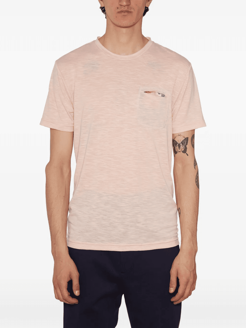 chest-pocket crew-neck T-shirt - Image 1