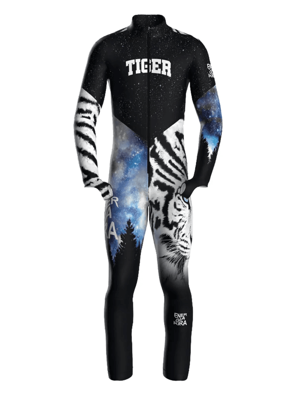 tiger-motif racing jumpsuit - Image 1