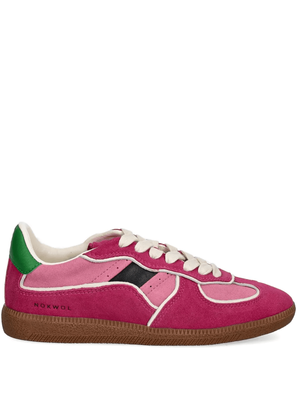 August panelled lace-up sneakers - Image 1