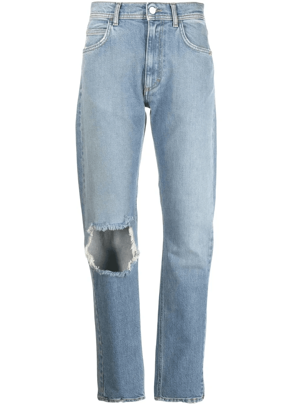 ripped slim-cut denim jeans - Image 1