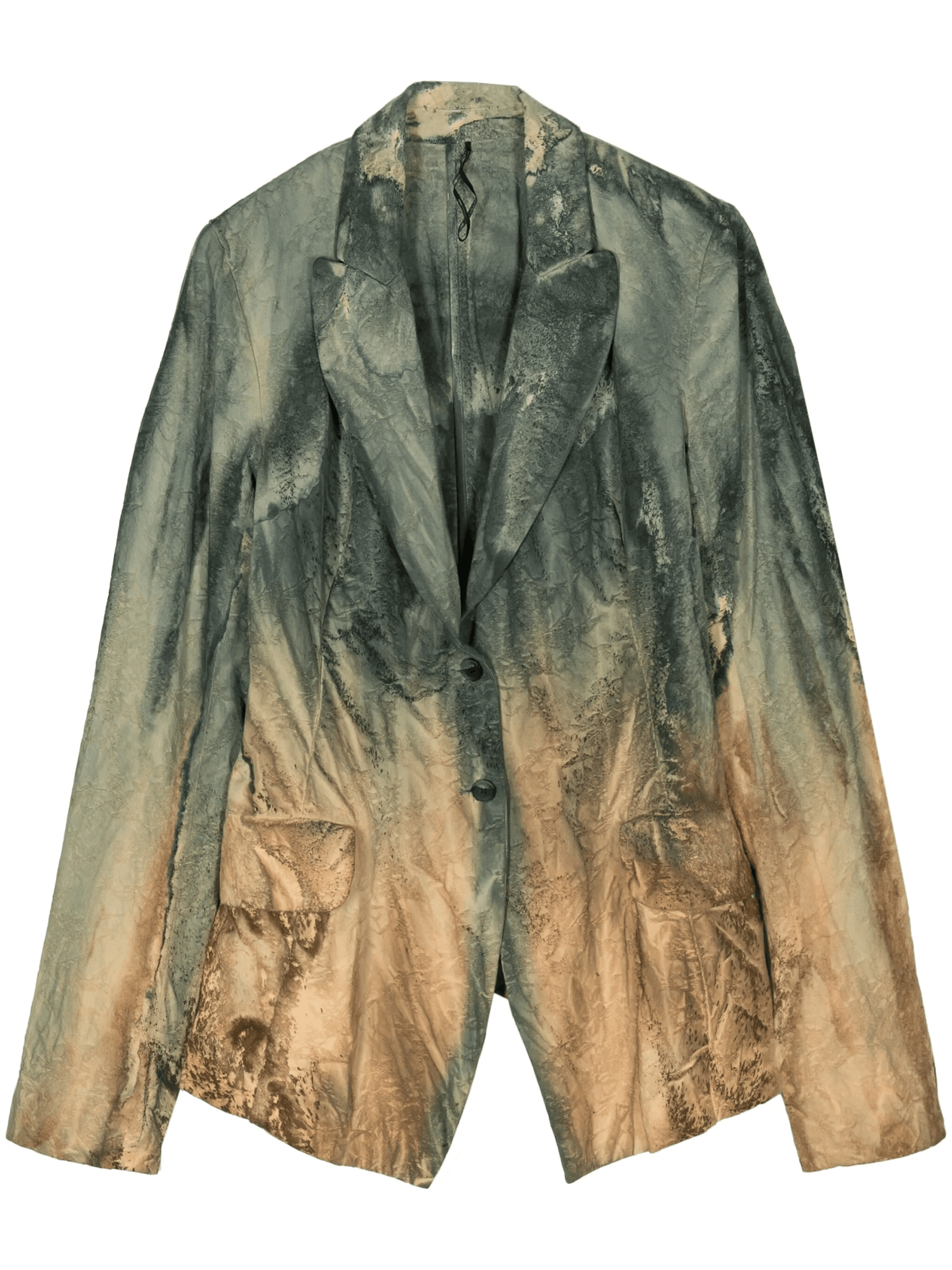 abstract-print cotton blazer - Image 1