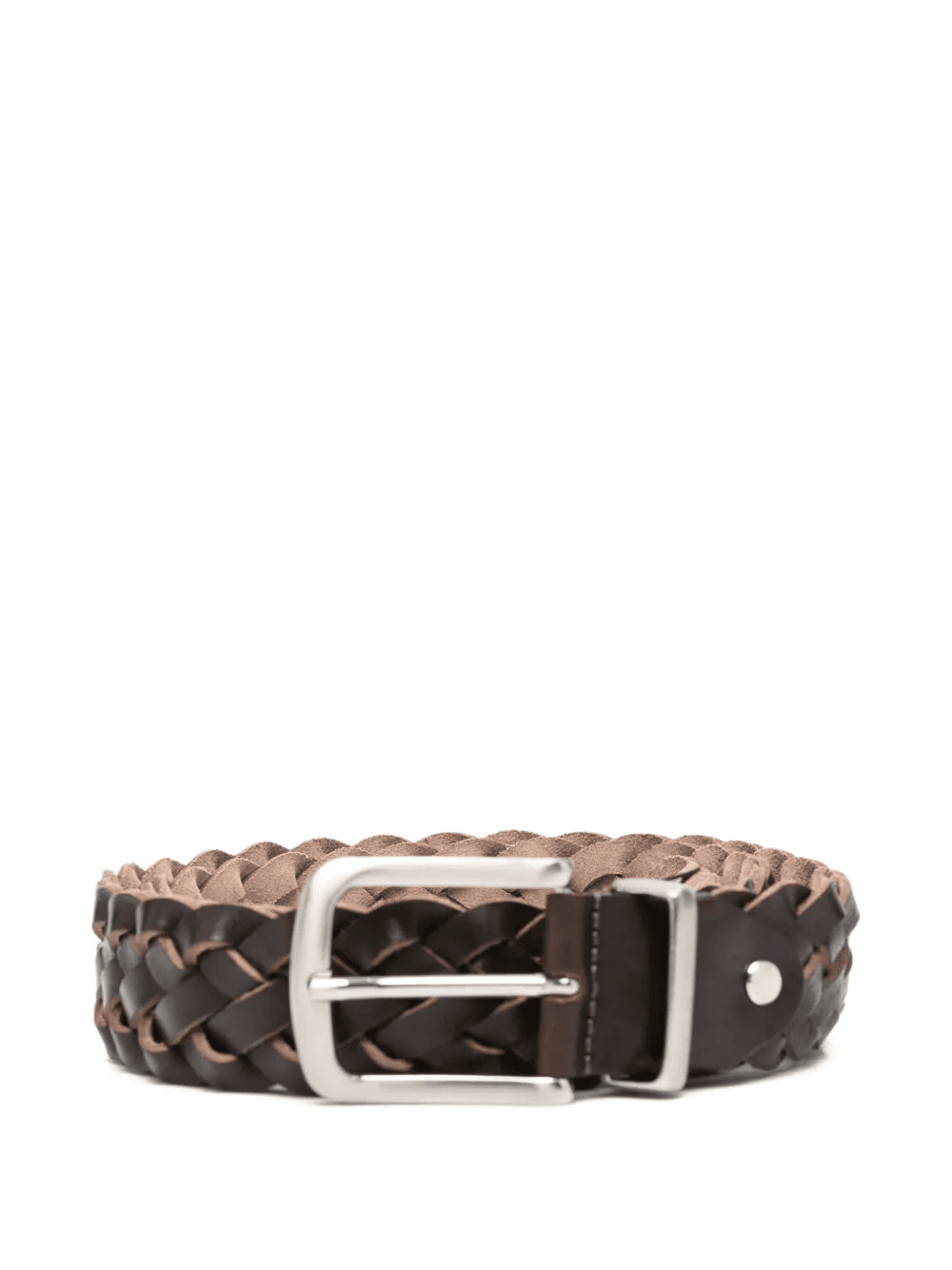 braided leather belt - Image 1