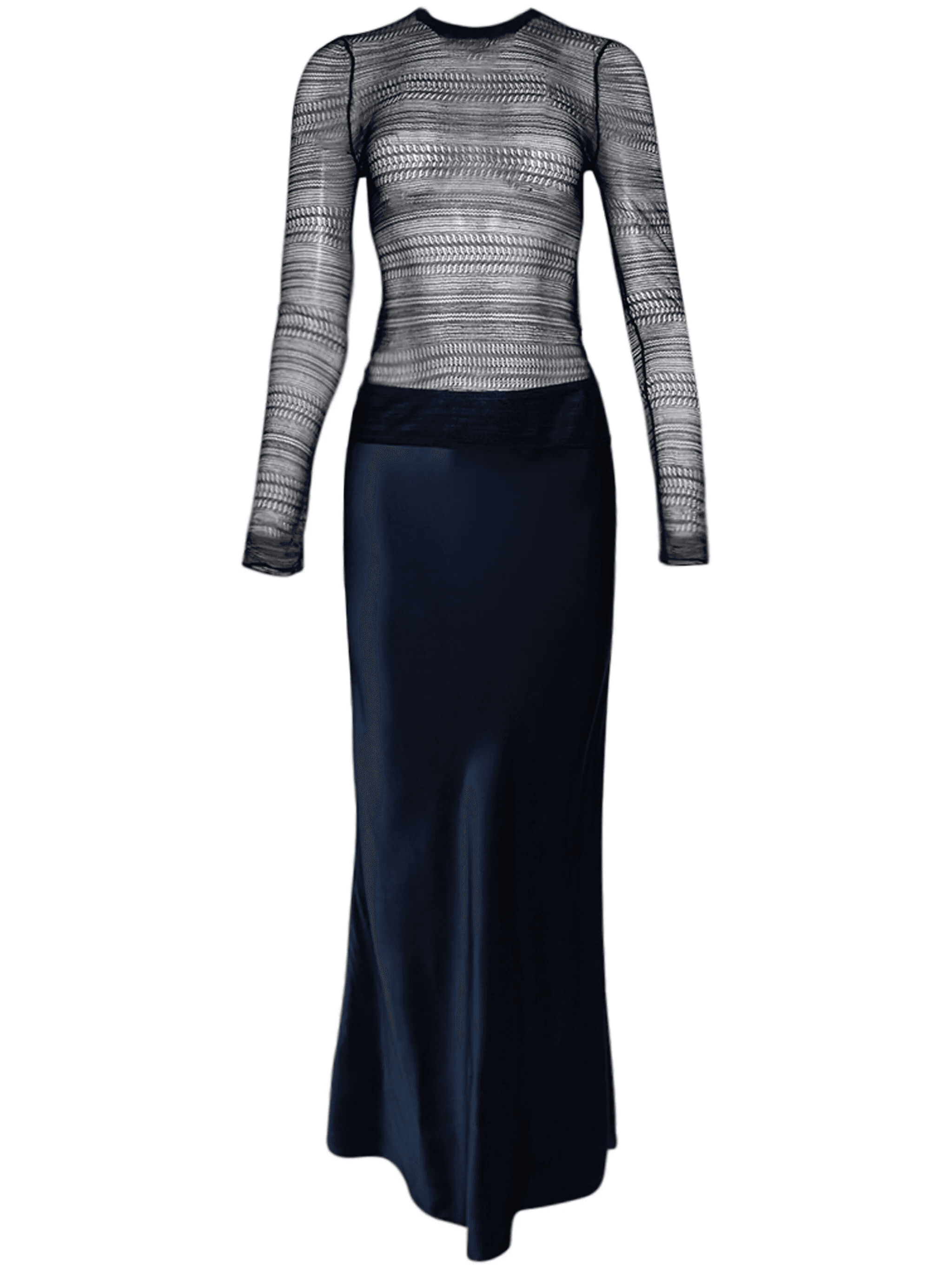 Refraction silk maxi dress - Image 1