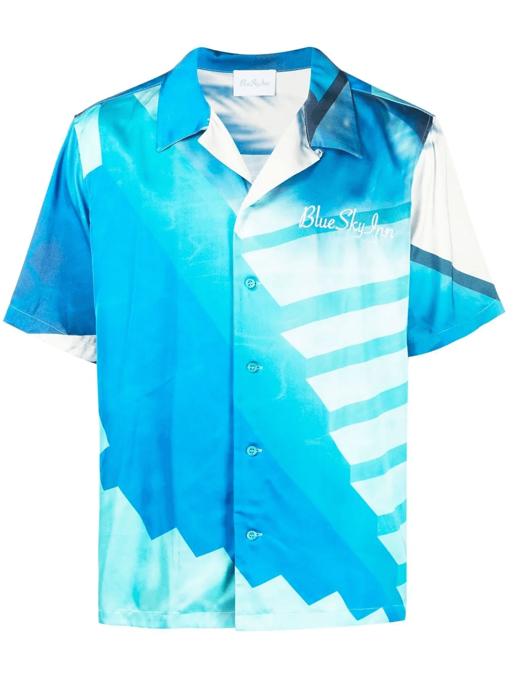 abstract-print short-sleeved shirt - Image 1