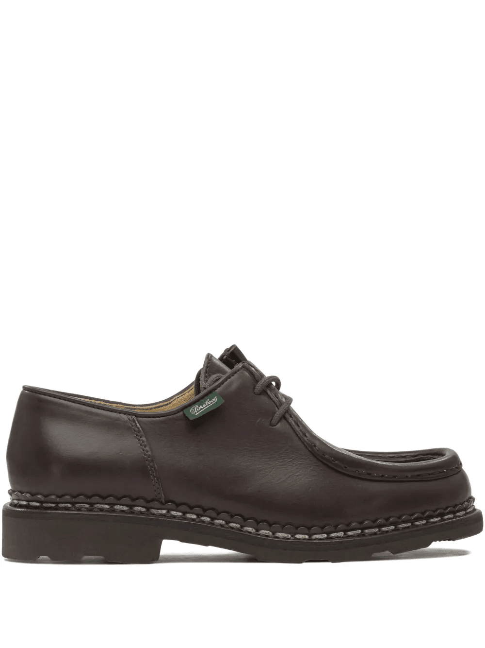 leather lace-up loafers - Image 1
