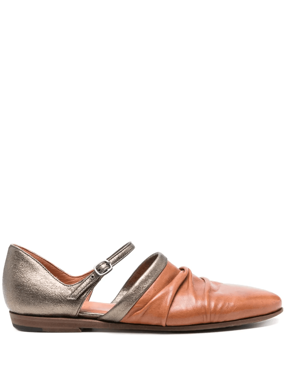 metallic ballet flats - Image 1
