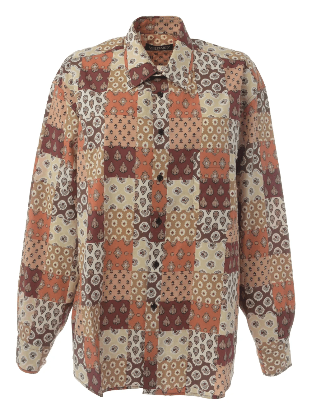 patchwork floral shirt - Image 1