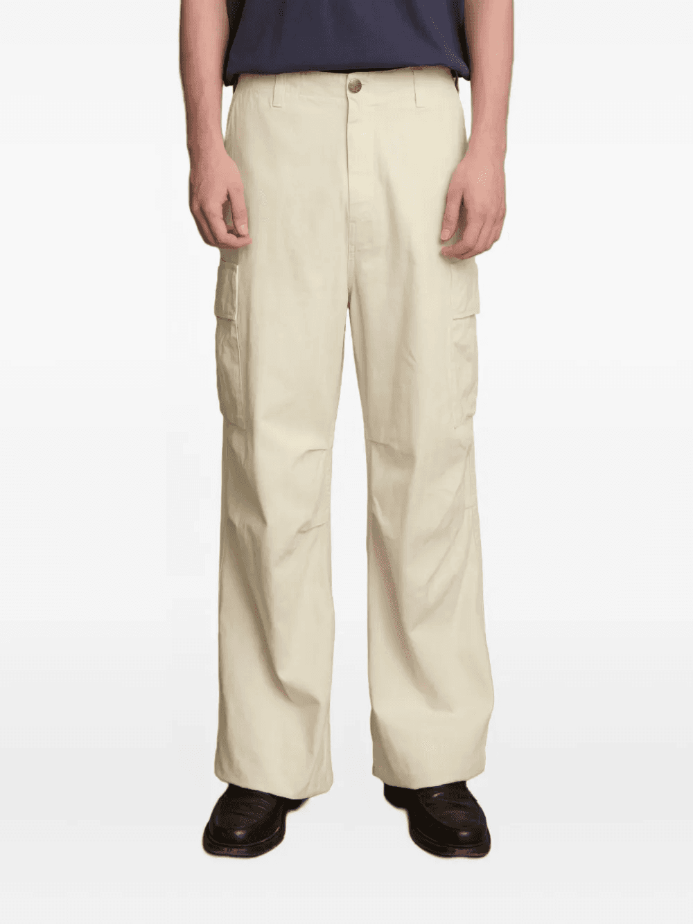 herringbone cargo trousers - Image 1