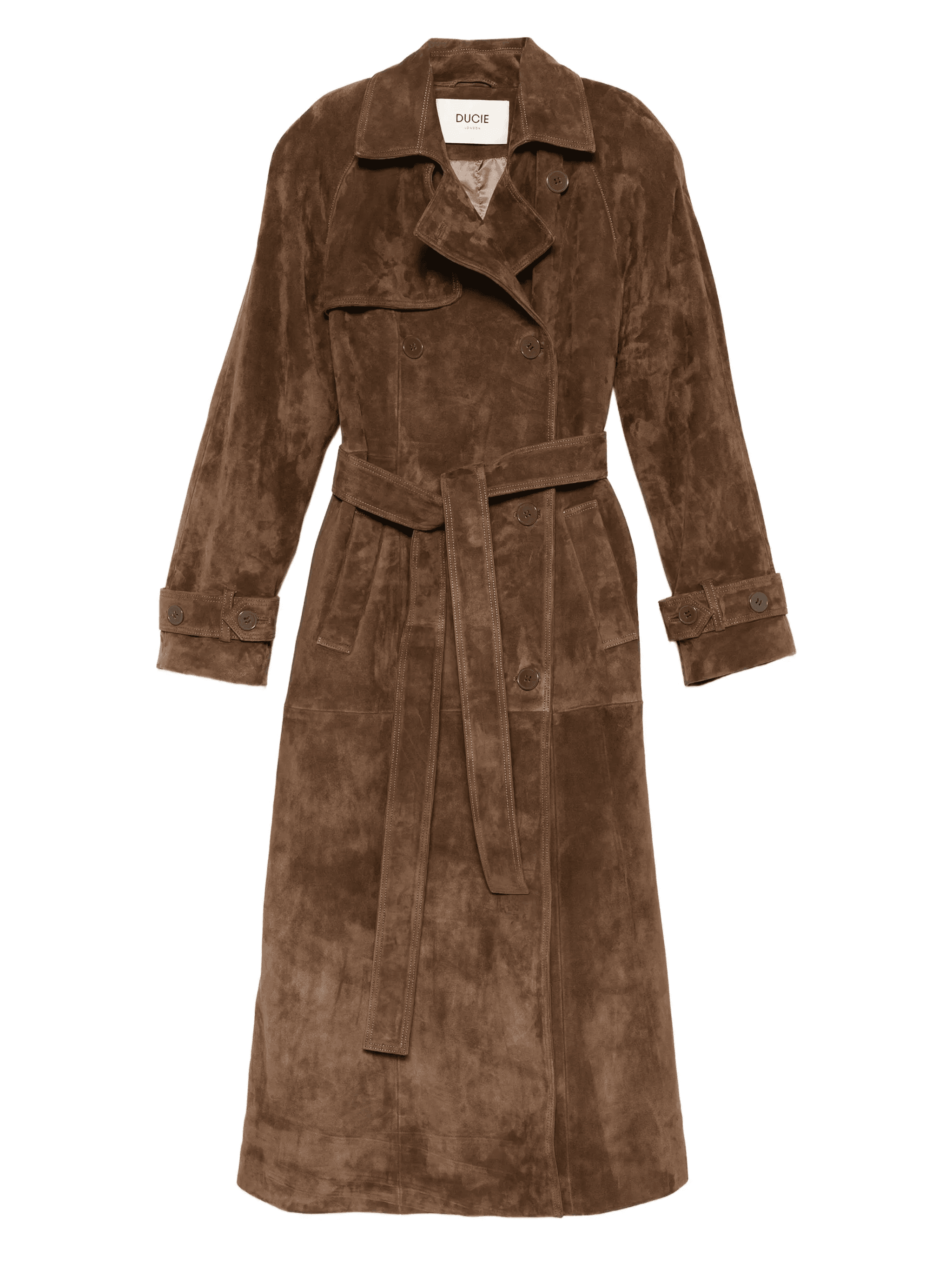 Corrin suede trench coat - Image 1