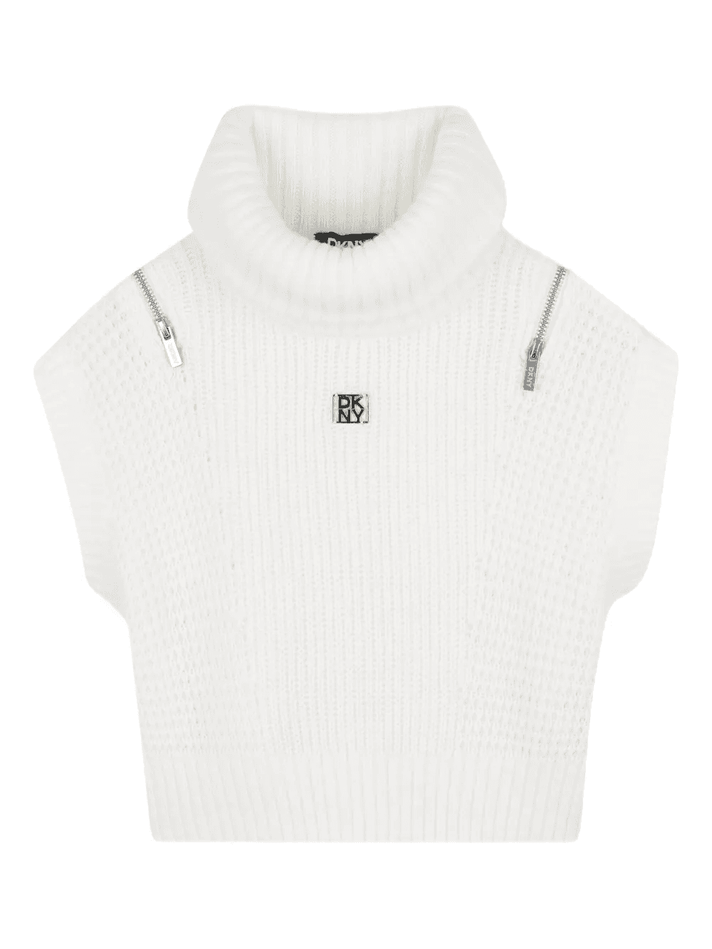 zip-detailed turtleneck sweater - Image 1