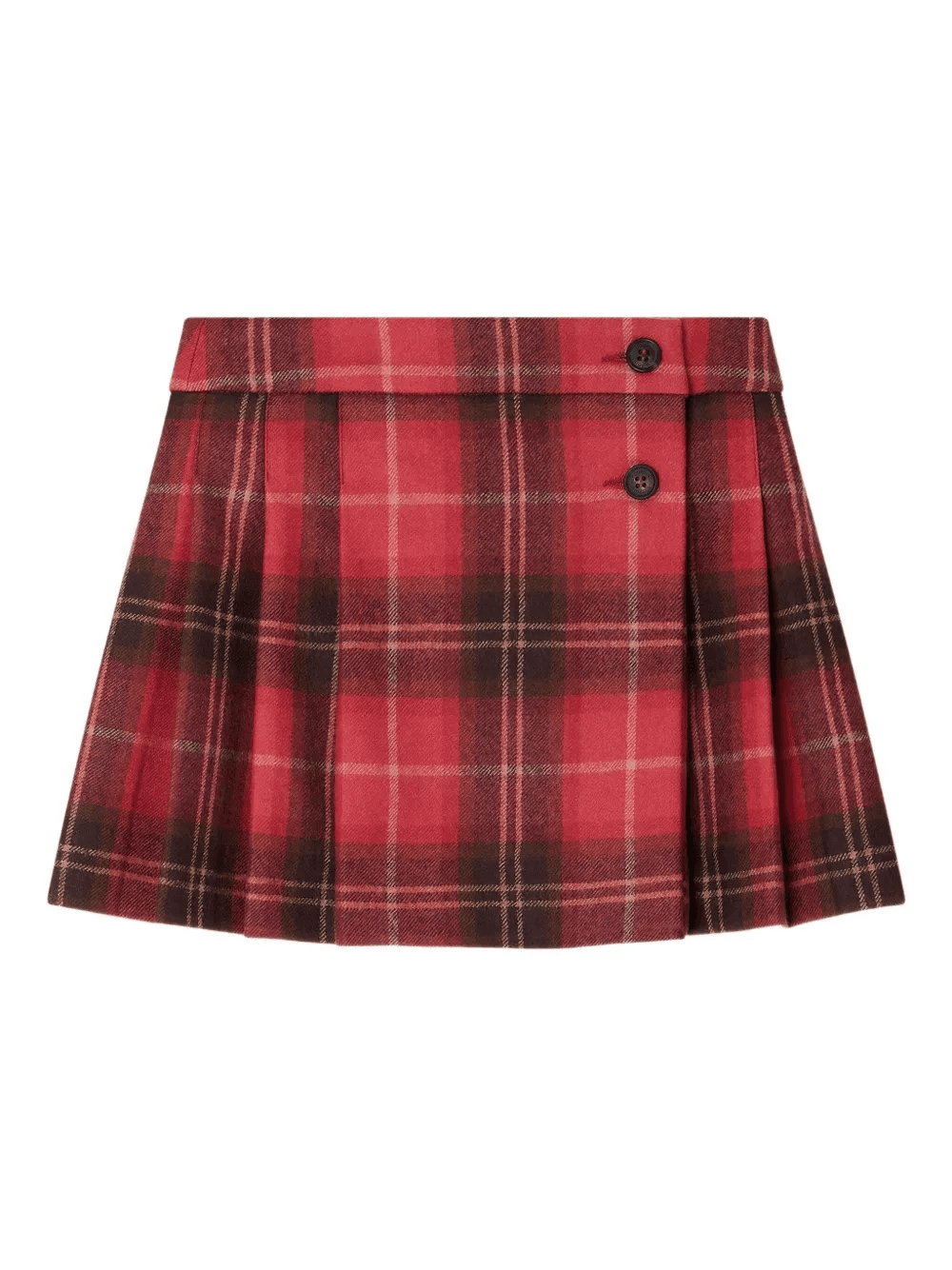 pleated plaid skirt - Image 1
