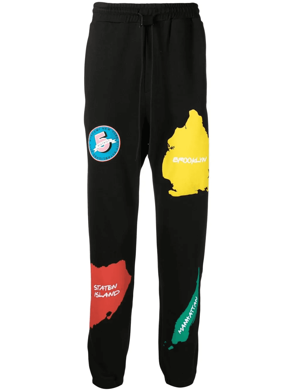 New York district-print track pants - Image 1