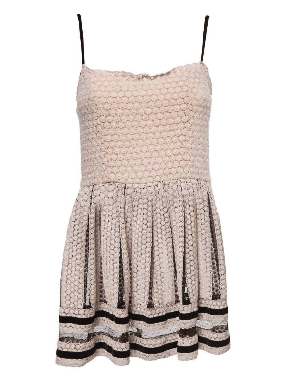 floral-lace mini dress - Image 1