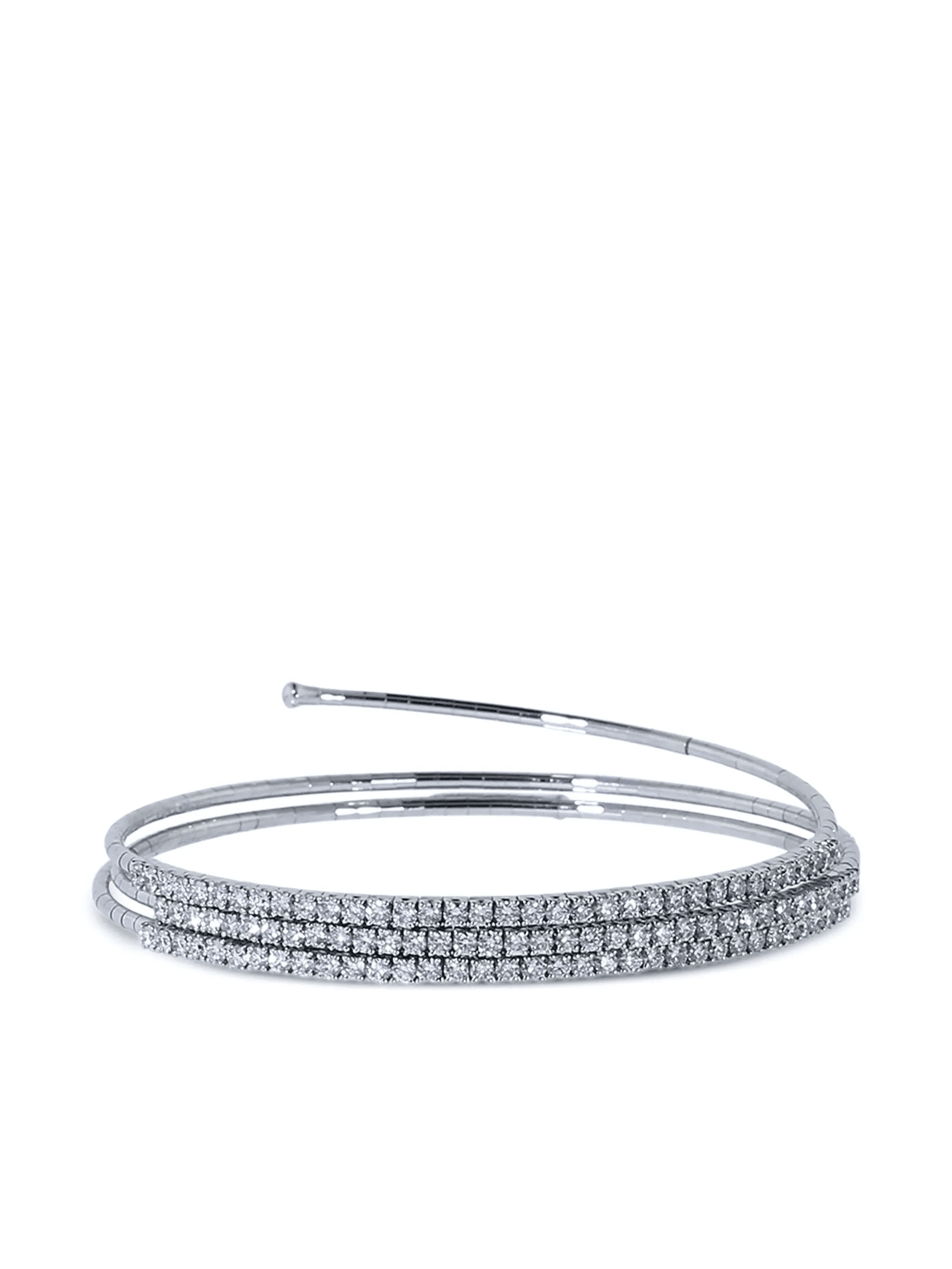 18K white gold Rugiada diamond bracelet - Image 1