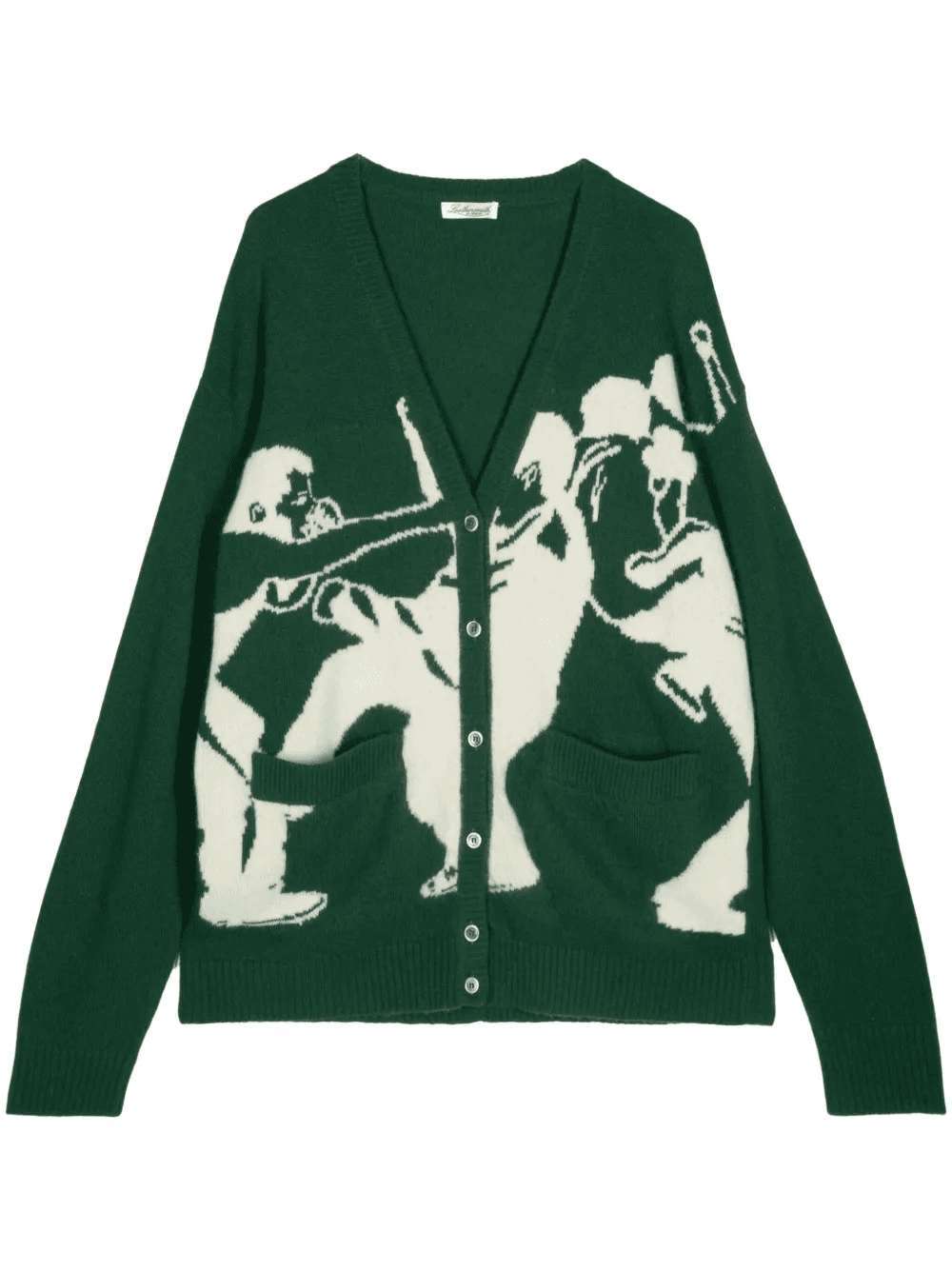 intarsia-knit wool cardigan - Image 1