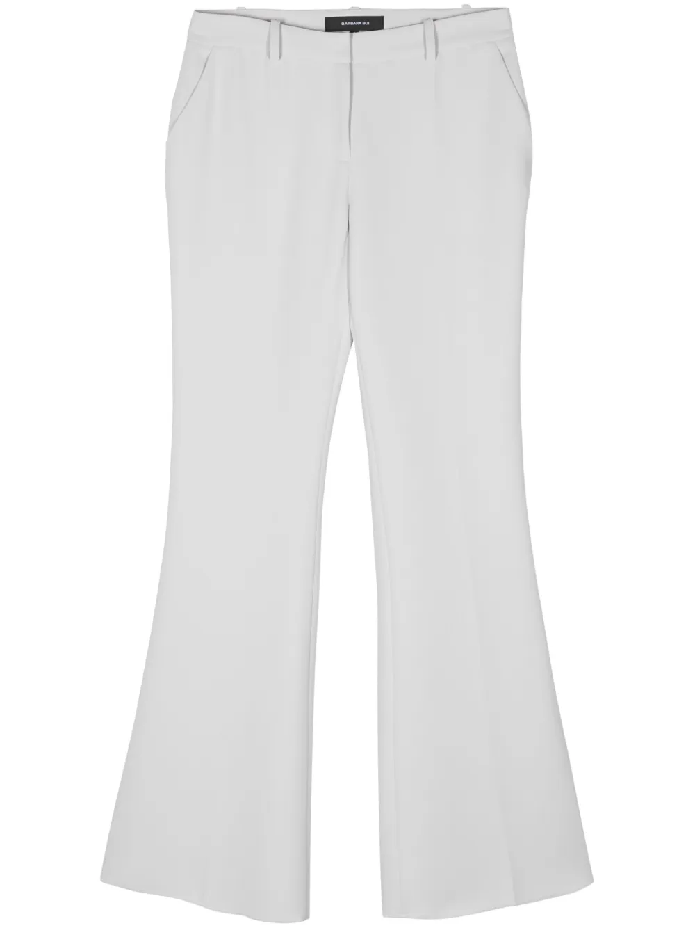 flared crepe trousers - Image 1