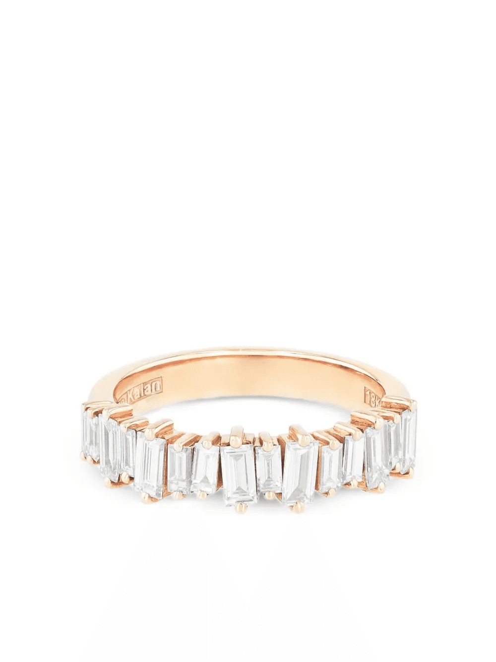 18K rose gold Bold diamonds ring - Image 1