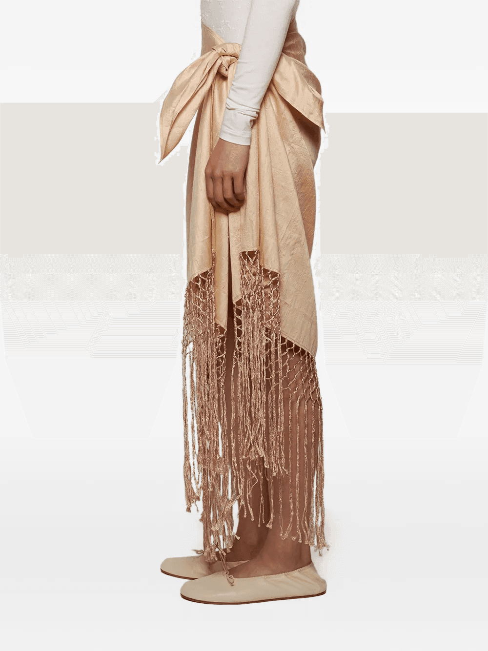 fringed midi skirt - Image 1
