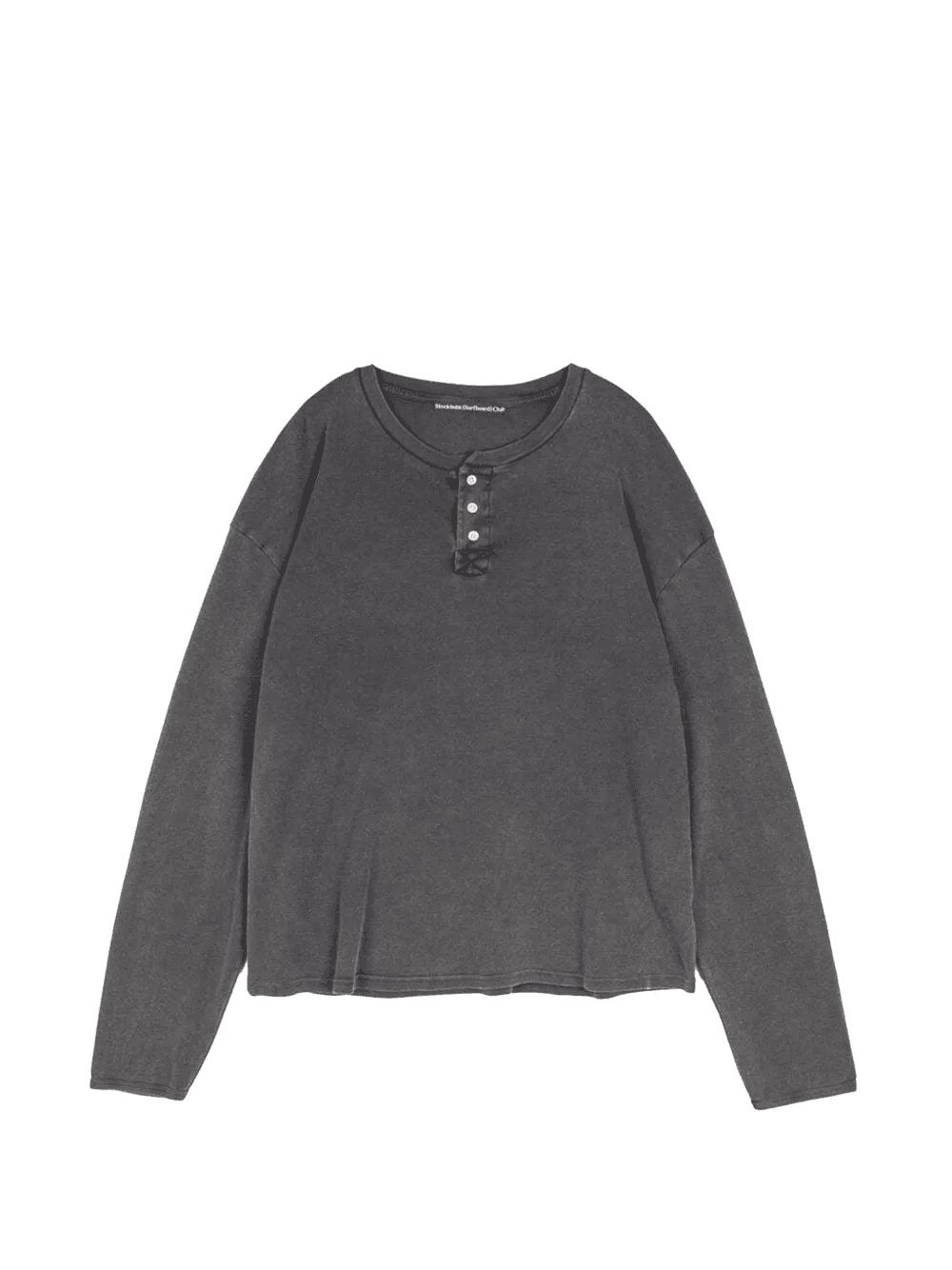 buttoned long-sleeve T-shirt - Image 1