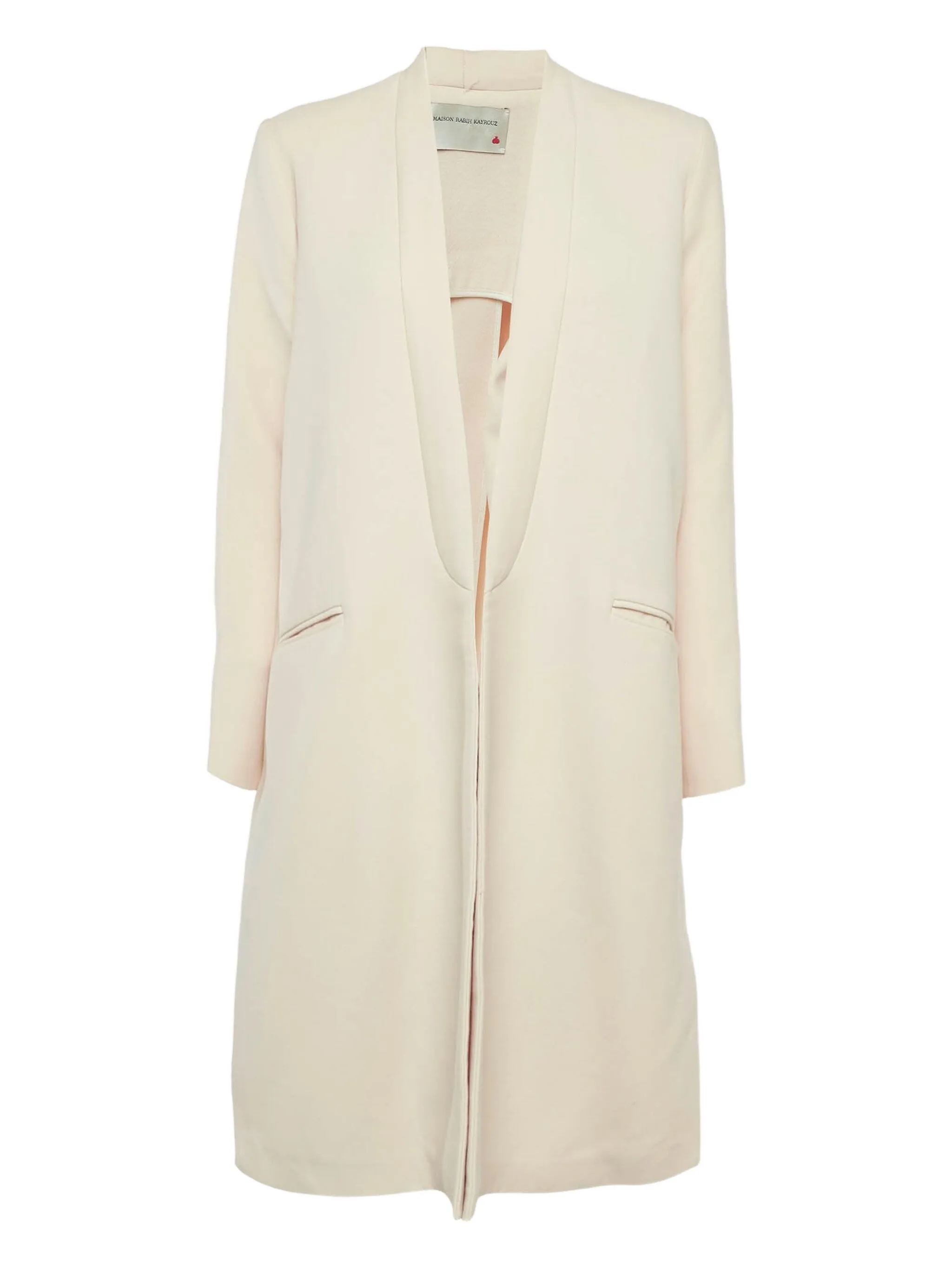 wool slit-detail coat - Image 1