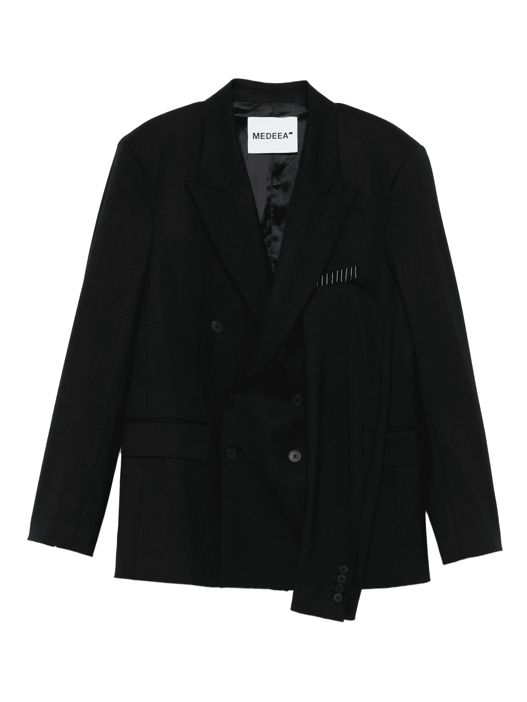 double-breasted wool blazer - Image 1