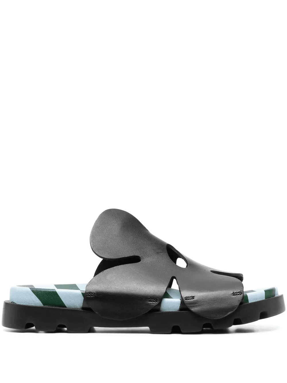 Twins floral-detail leather sandals - Image 1